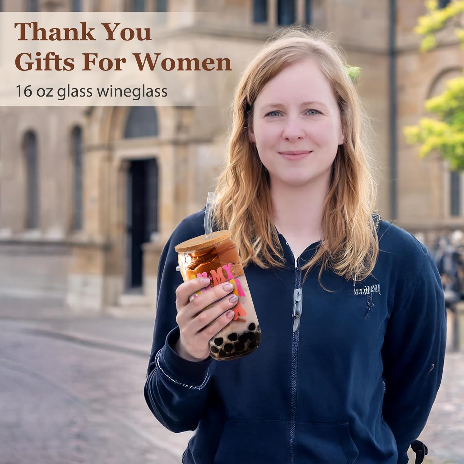 Godmother Proposal Gift for Women - Will You Be My Godmother Pregnancy Announcement Gifts - Christmas, Birthday, Mother's Day - 16 Oz Coffee Glass - Image 4