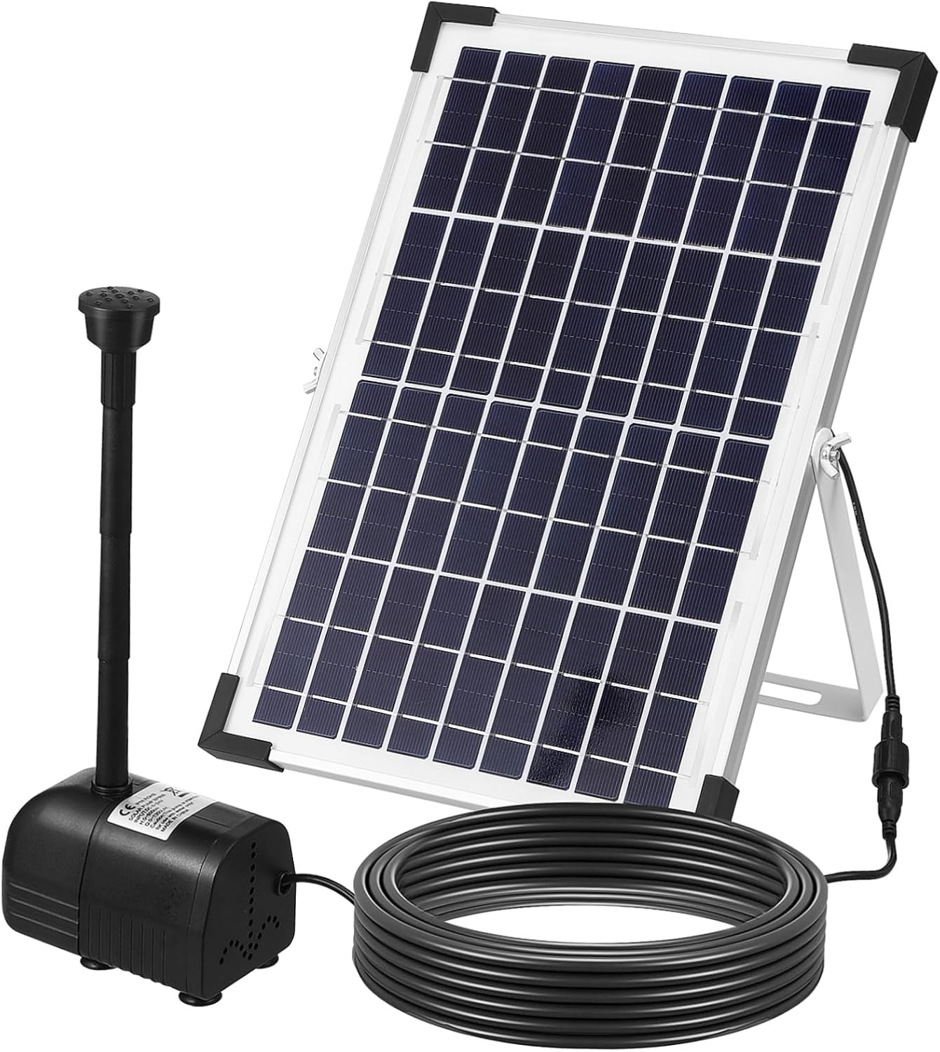 Kisangel 12w Solar Water Pump Submersible Fountain Pump Solar-powered Garden Water Feature Kit