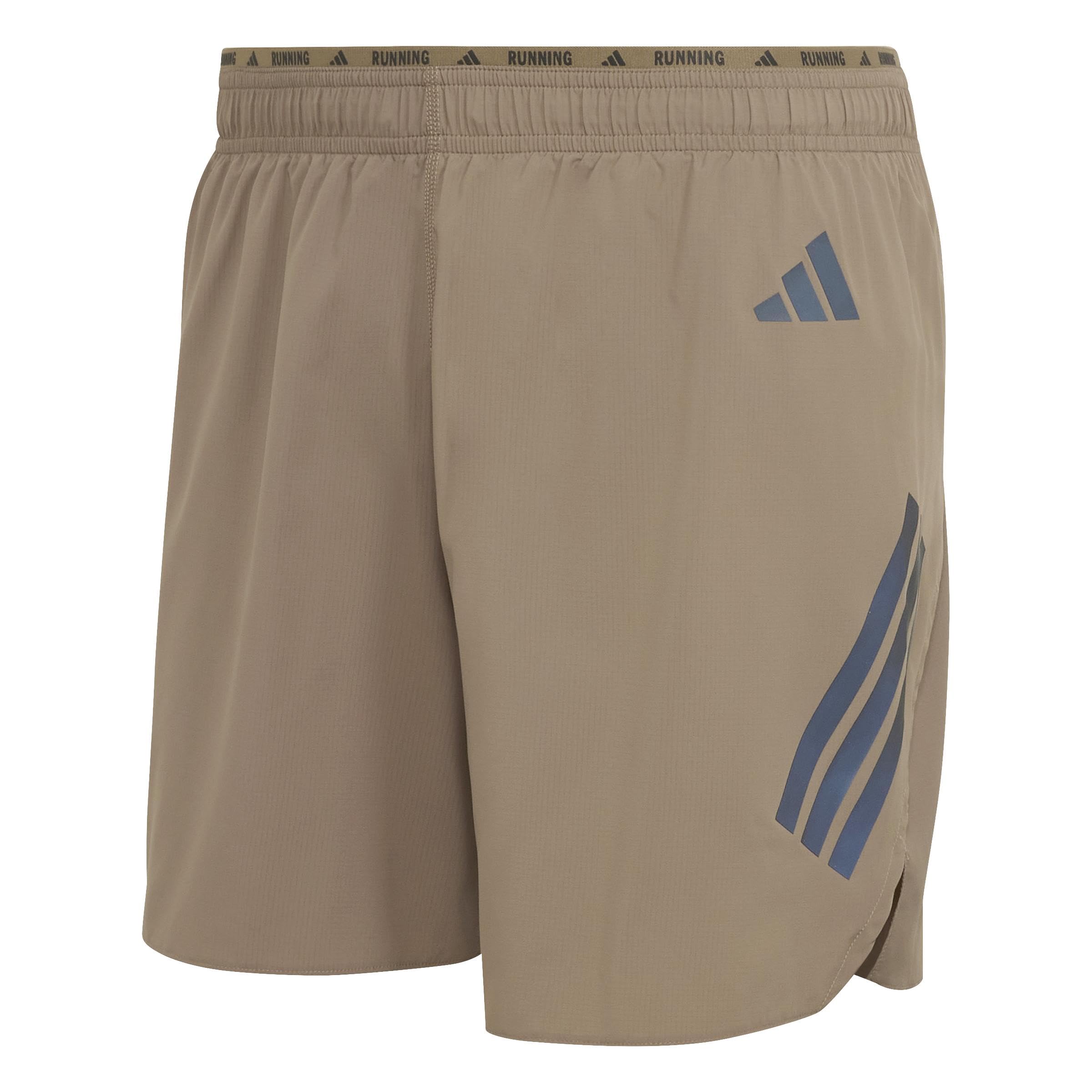 adidas Men's Adi365 Running Formotion Iconic Shorts, Khaki Six/Black, XXL 7 inch