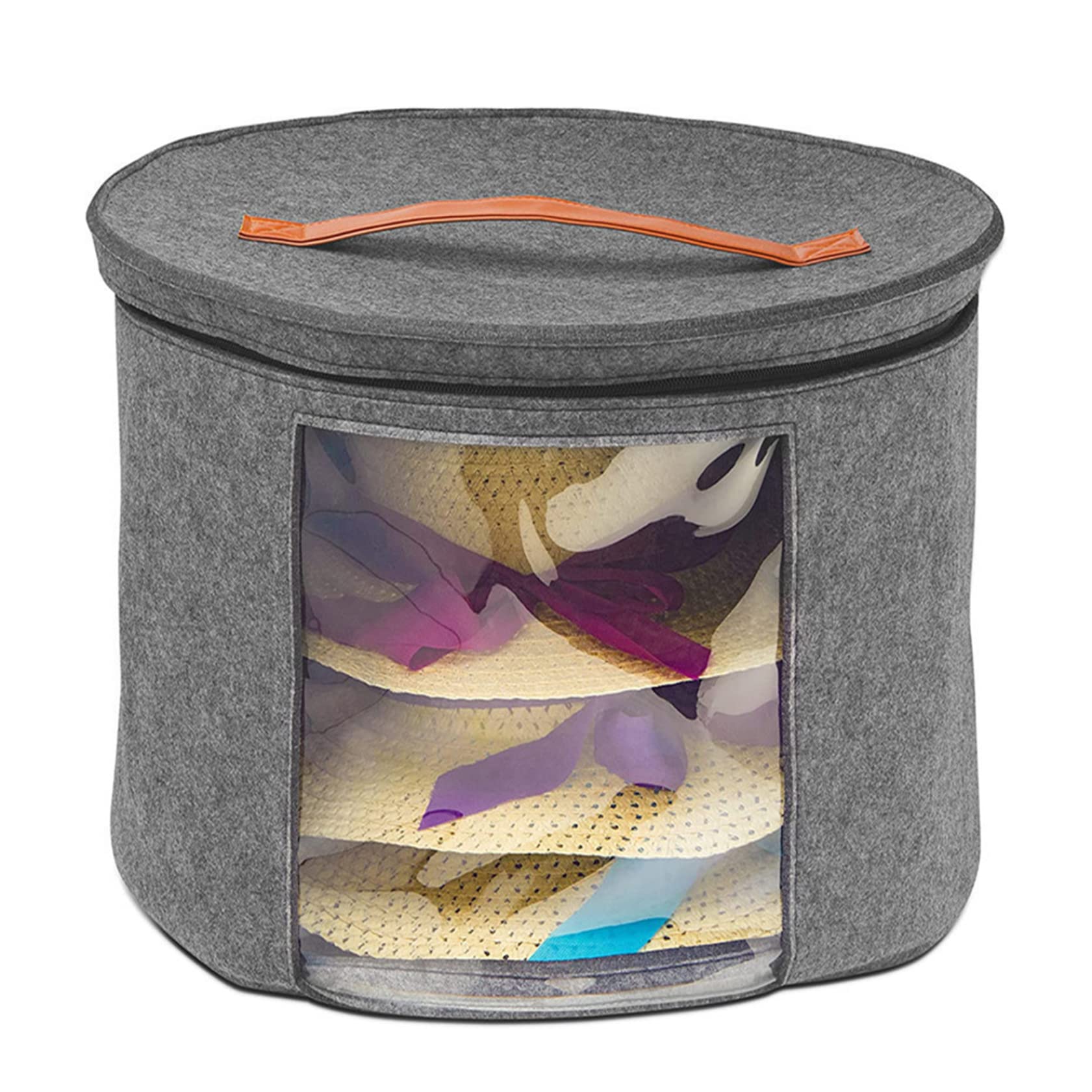 Organisateur de chapeaux pliable et grand conteneur de rangement pour jouets de placard
