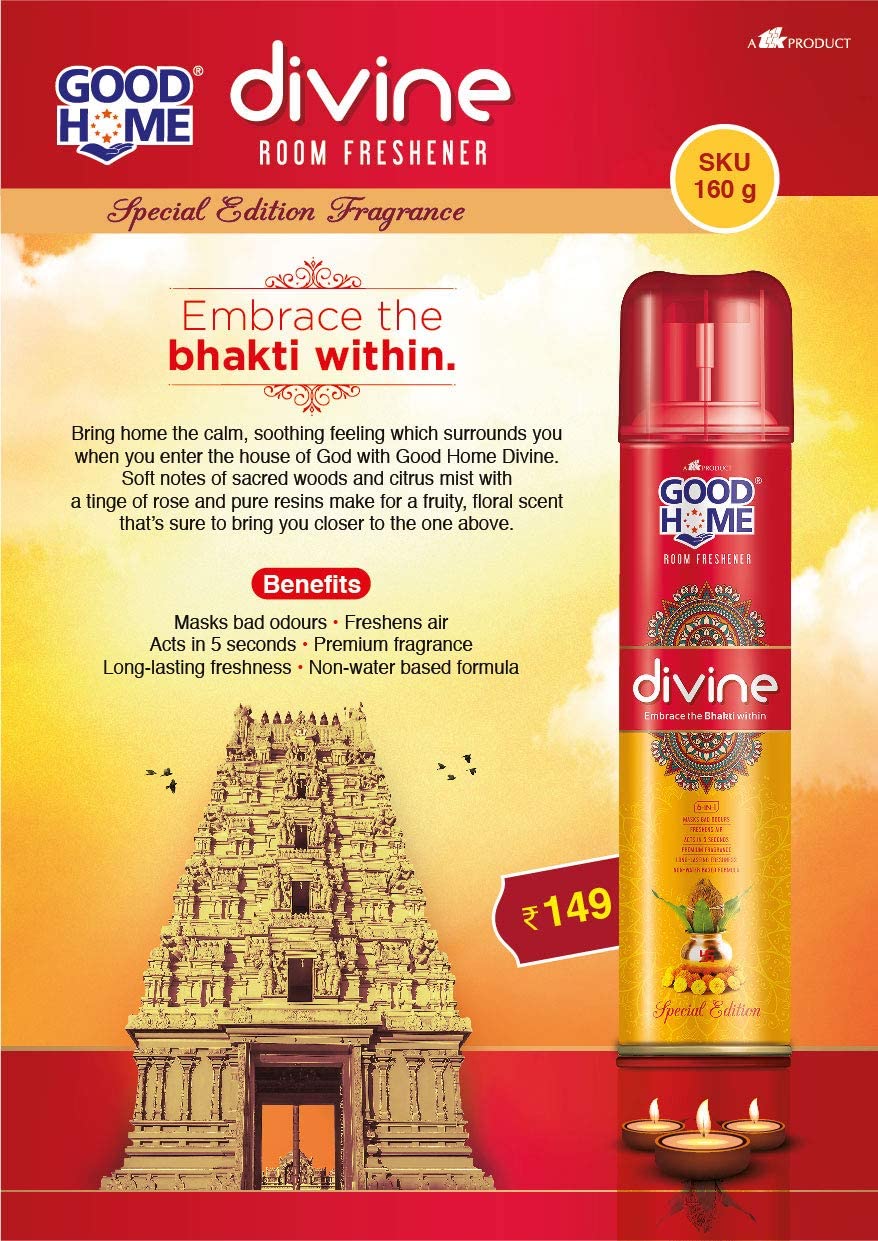 GOOD HOME ROOM FRESHENER SPRAY 150G DIVINE Amazon.in Home & Kitchen