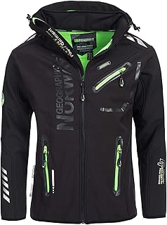 Geographical Norway Herren Softshell Outdoor Jacke Rainman Turbo-Dry Kapuze