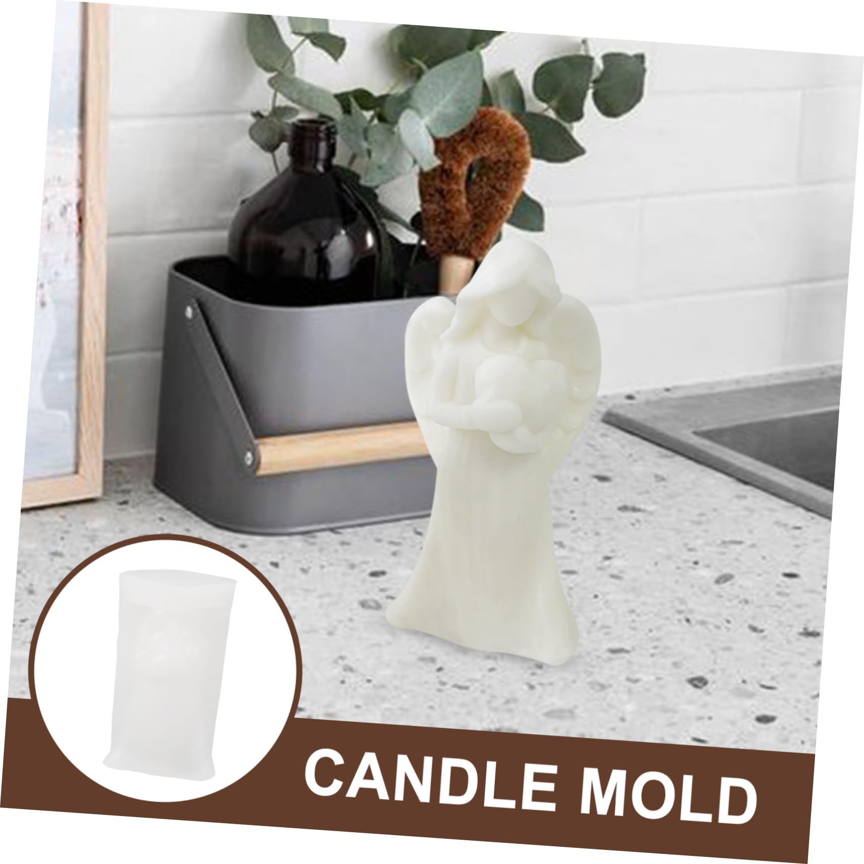 3piezas Molde Para Forma De Ángel Para Manualidades y Decoraciones De Moldes De Diseño Elegante y Para Aromáticas y Adornos Artisanales
