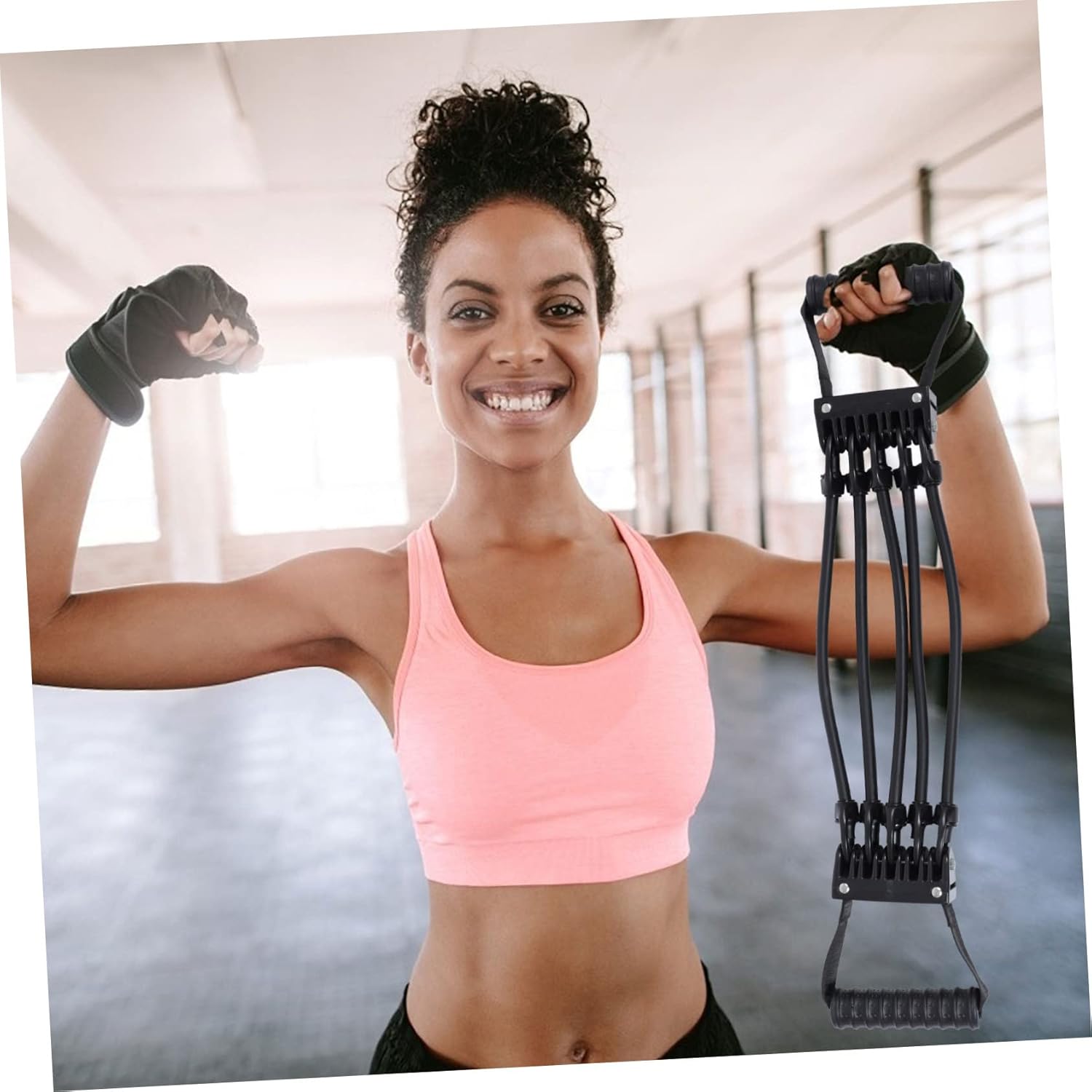 Generic Chest Expander Fitness Equipment Elastic Resistance Bands Home Workout Chest Training Device for Men and Women Adjustable Strength Training Gear for Upper Body