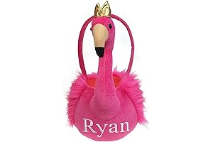 Personalized Easter Flamingo Basket with Customization