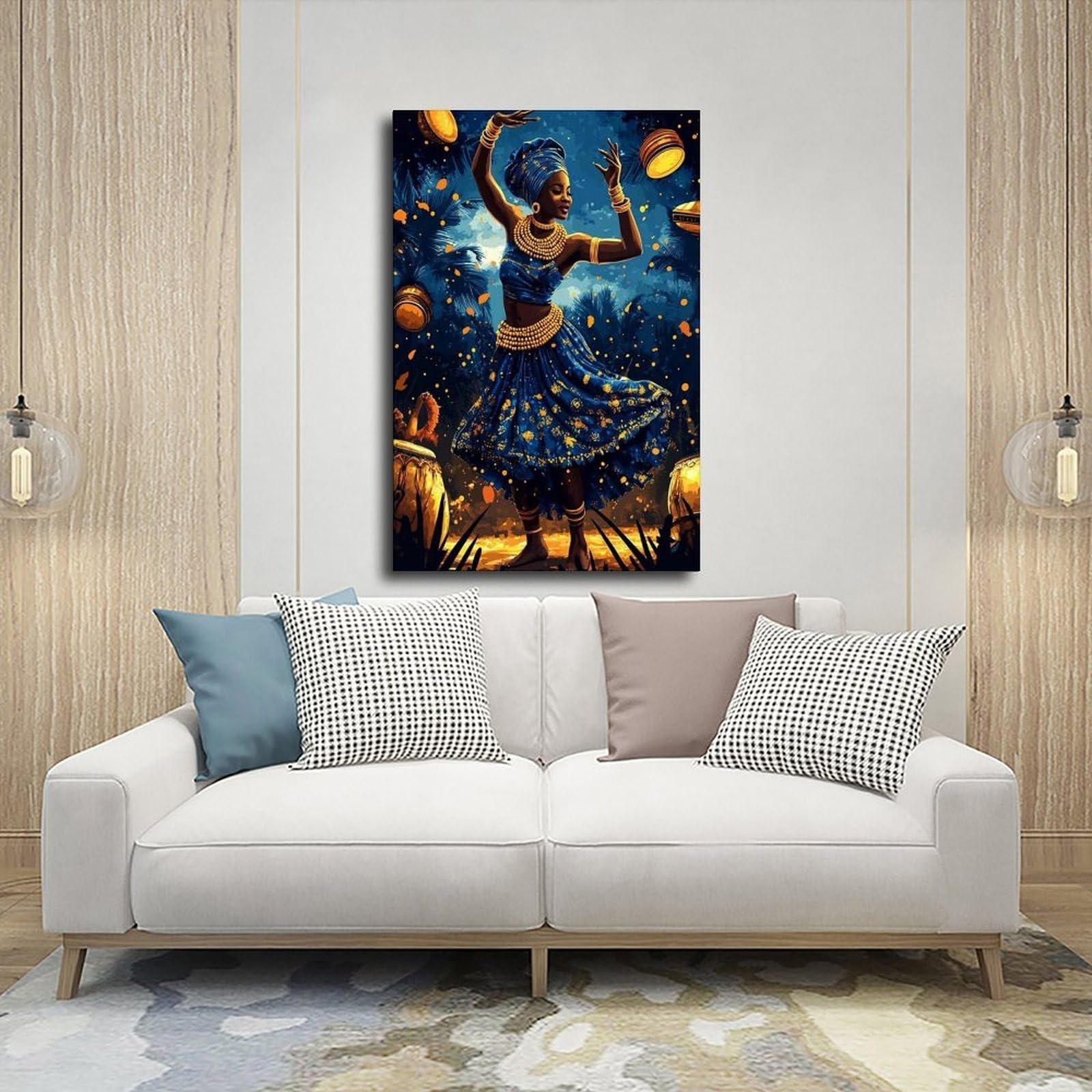 Stampa artistica da danza, festival africano tradizionale (3) poster su tela da parete decorazione artistica da parete dipinti per soggiorno camera da letto decorazione 40,6 cm L x 61 cm W