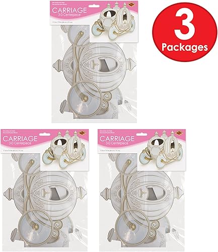 Miniatura 5 de Centro de mesa de carro 3-D, paquete de 3