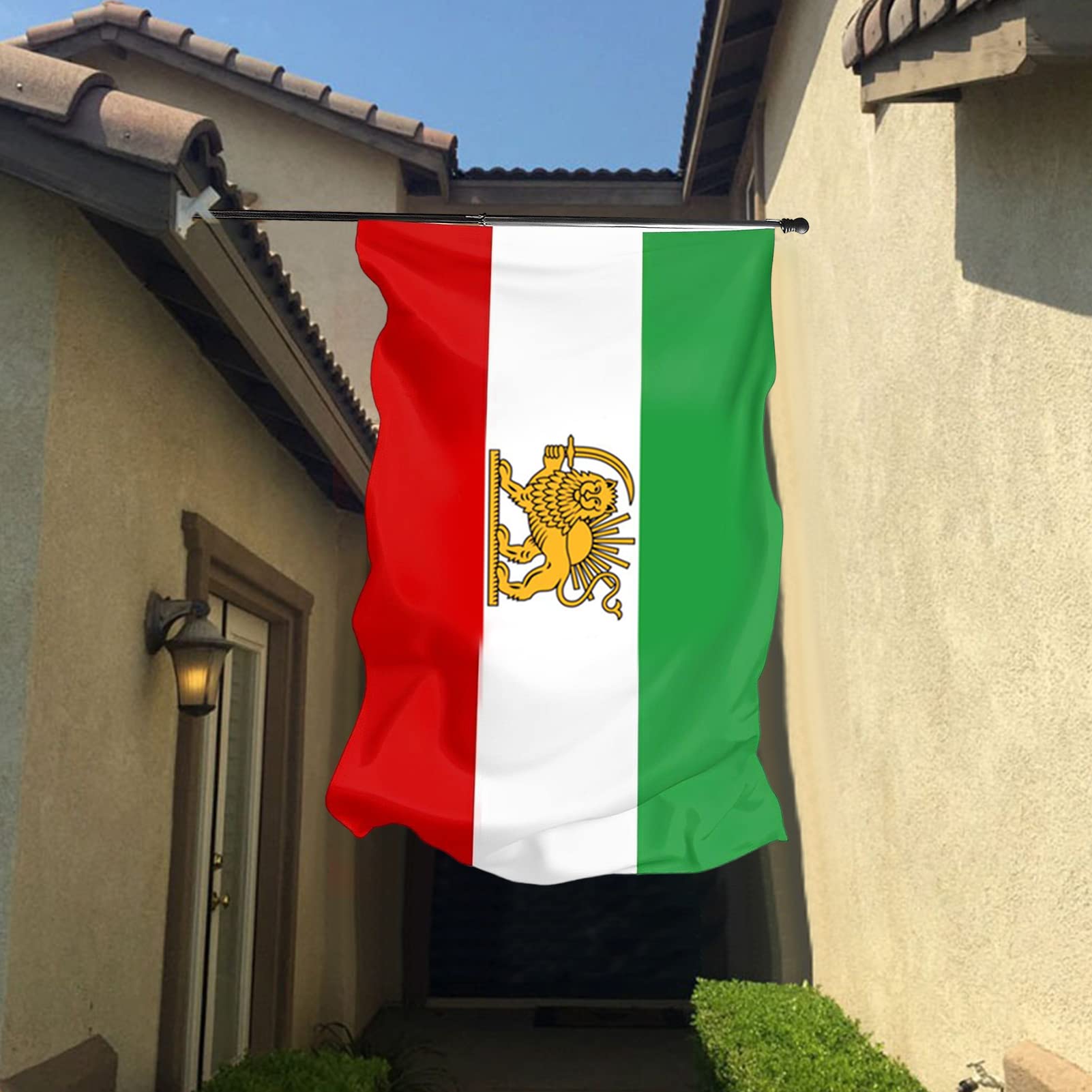 Vaandel Iran Royal, Iraanse Royal Leeuw Vlag Voormalig Perzië, Oude