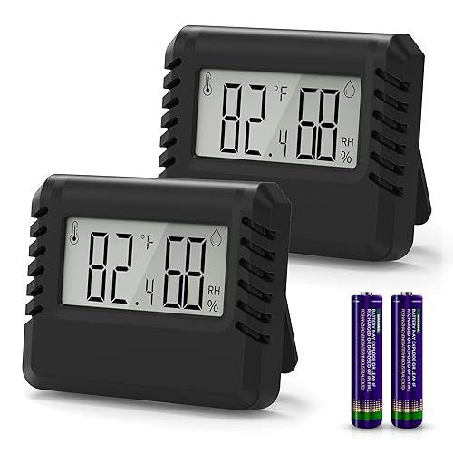 Miniatura 7 de Termómetro de interior higrómetro para el hogar, termómetro de habitación, medidor de humedad con sensor de humedad de temperatura precisa para