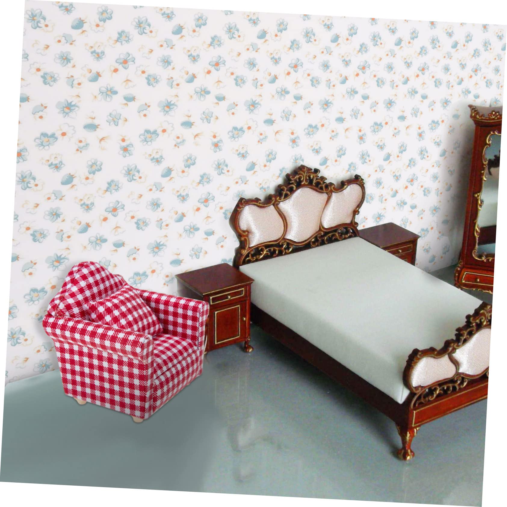 5 Sheets Miniature House Wall Decals - Removable PVC Stickers For 1:12 Scale Dollhouse, Assorted Patterns (11.79x8.45 Inches) - View #4