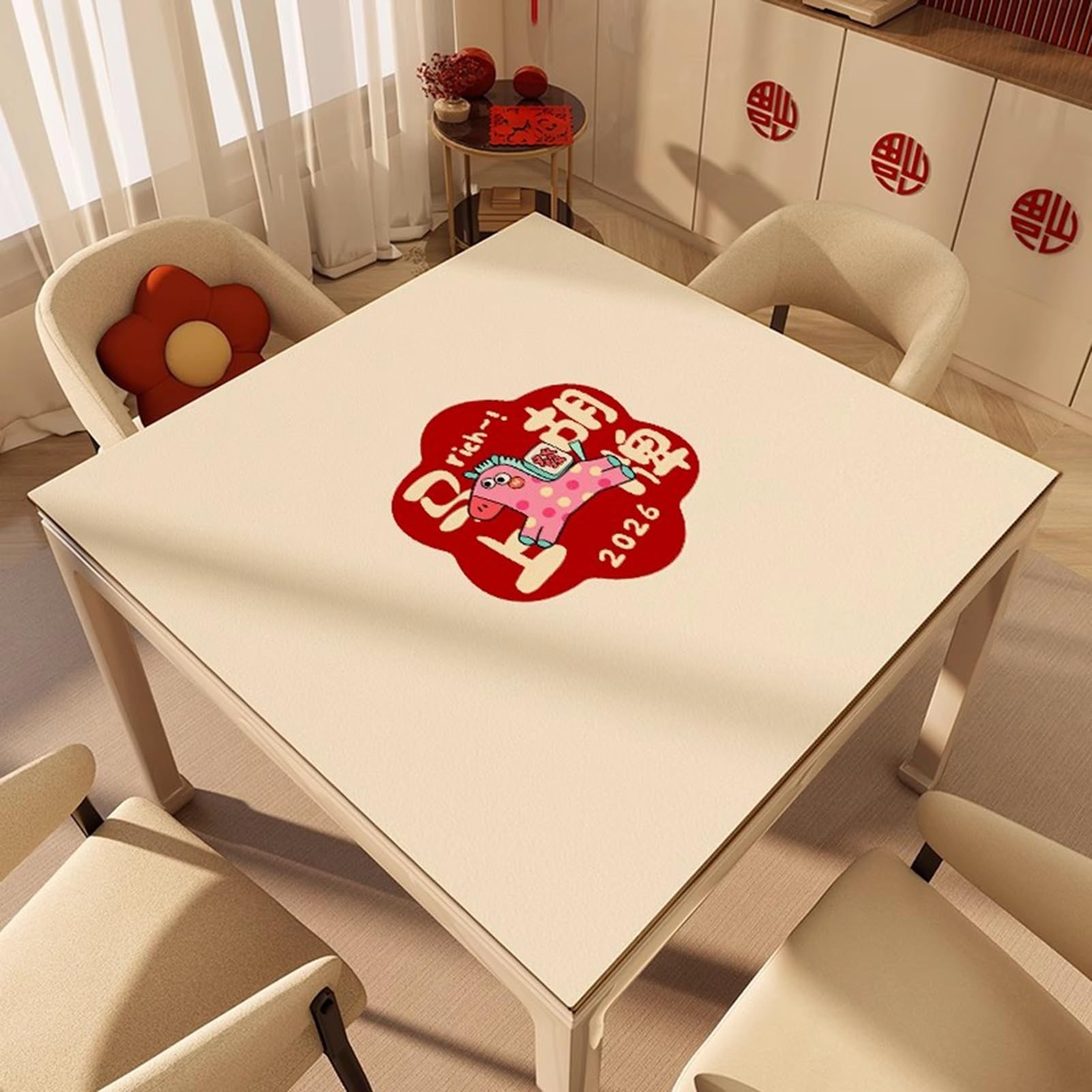 Tapis de Poker, Doux, Silencieux et réduction du Bruit avec Sac de Transport, Grand Tapis Jeu for Poker, Jeux Cartes tuiles(70cm/27.55in)