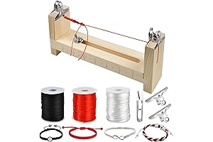 Worldity Paracord Bracelet Maker Wooden Paracord Jig & Nylon Strings