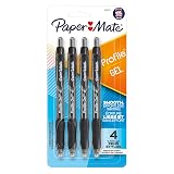 Paper Mate Gel Pen, Profile Retractable Pen, 0.7mm, Black, 4 Count – view 1
