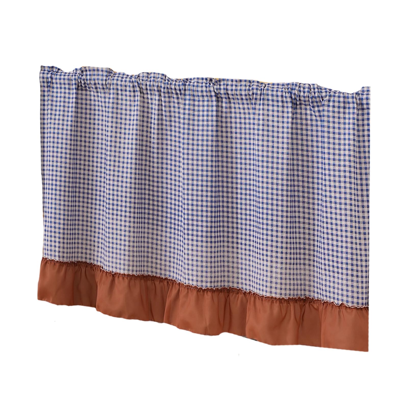 Tsophreniq Adhesive Attach Shelf Cover Portable for Organizing Clutter and Enhancing Aesthetic Polyester Storage Closet Curtain