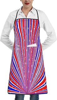 Kitchen Apron Water Oil Resistant Bib Aprons Adjustable Aprons Chef Painter Apron with Pocket for Cooking Gardening