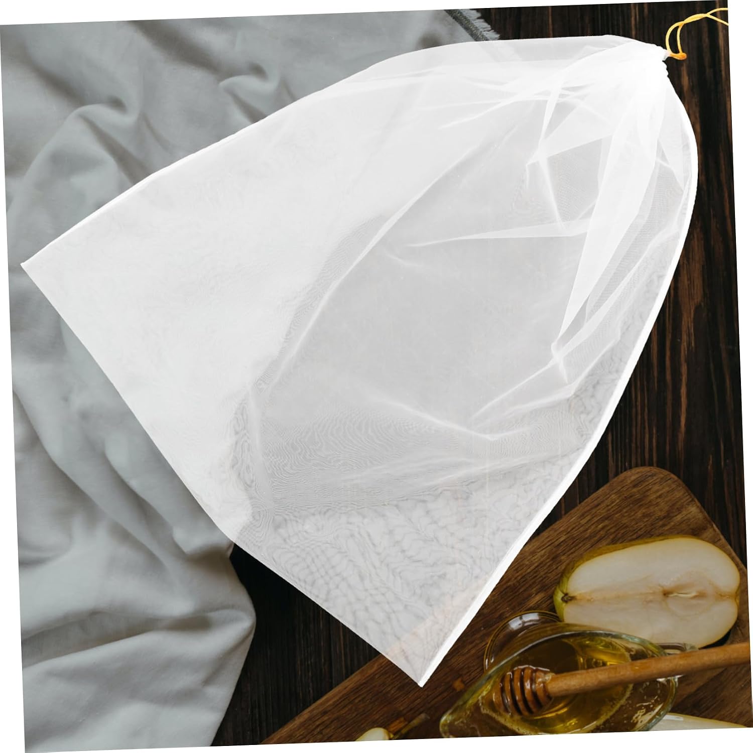 2pcs Nylon Mesh Honey Filter Bag, 120 Grit Fine Strainer