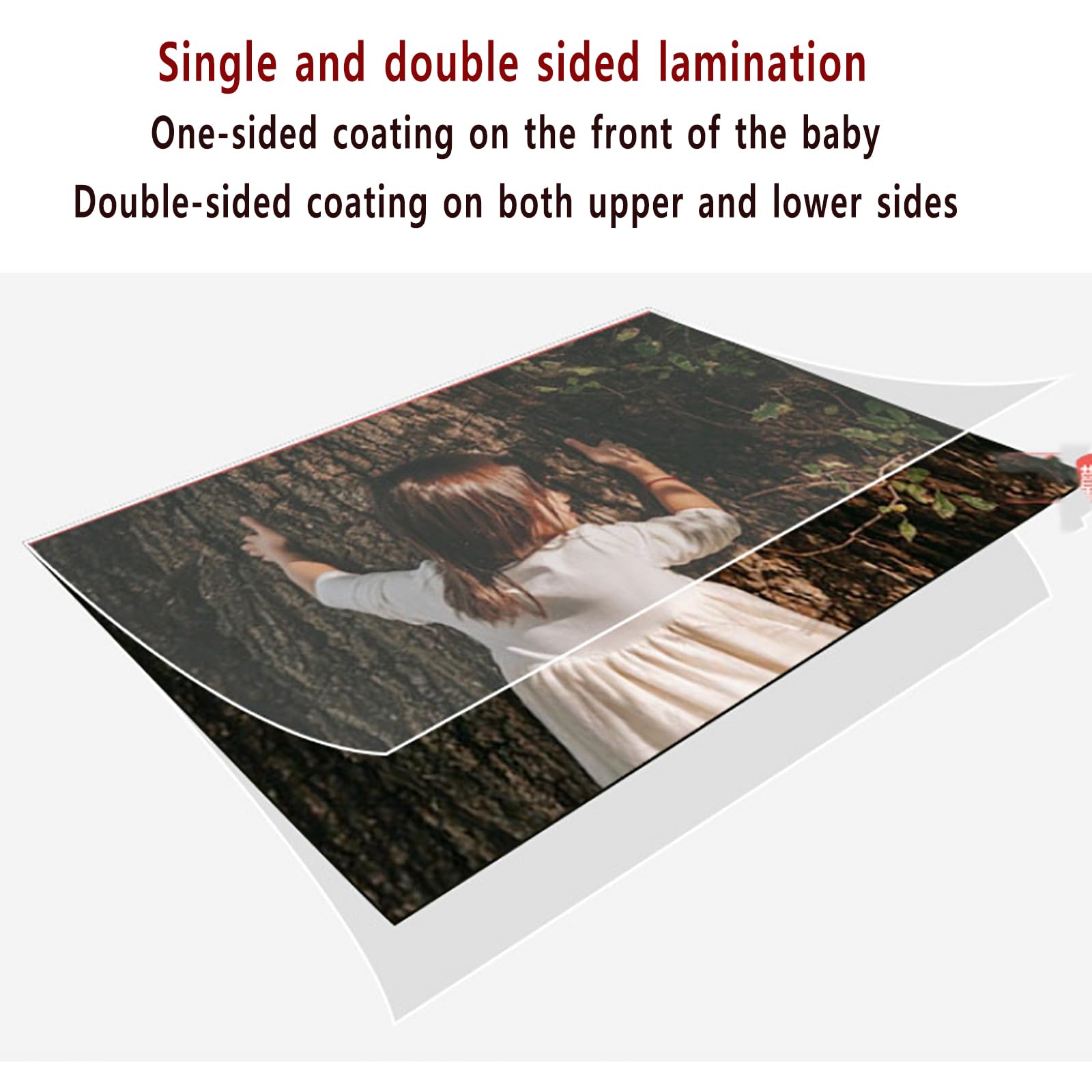 Laminatrice A3,plastificatrice a Caldo/Freddo con 4rulli Gomma Spessi, Laminazione su Un Solo/Due Lati E velocità Regolabile 0,3~3M/min,60S Completamento Rapido, Liscia Senza Pieghe, per Foto