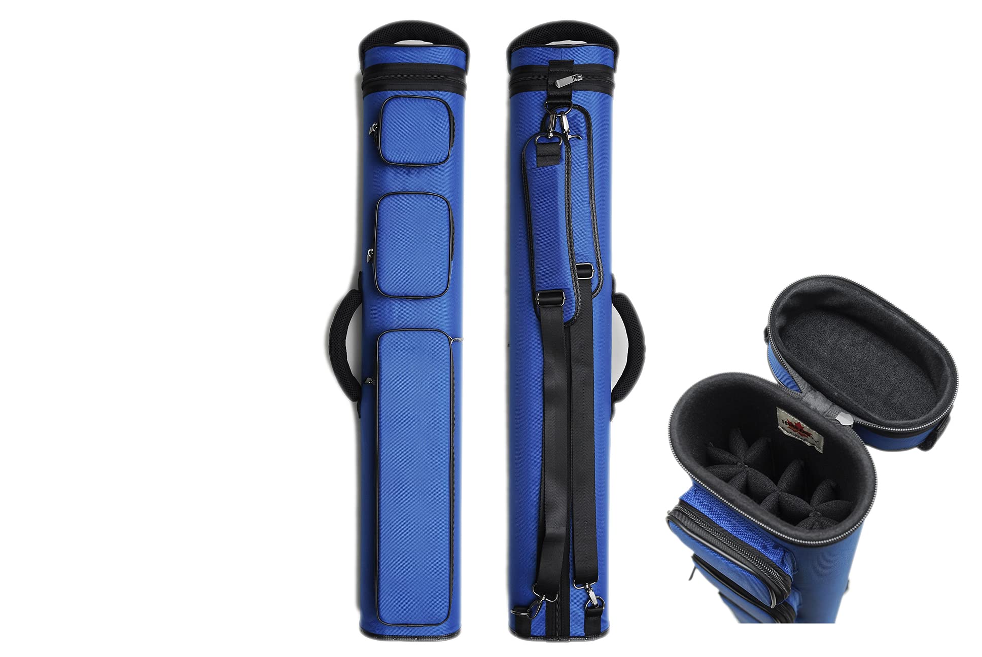 HAN'S DELTA 3x6/4x8 Hunter 3B6S or 4B8S Billiard Pool Cue Case (Several Options Available) (4B8S (Blue))