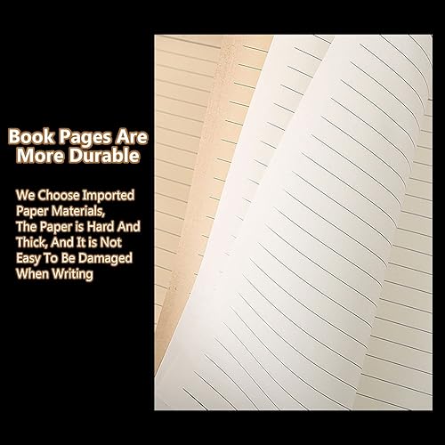 Miniatura 7 de Cuaderno de escritura de cuero con relieve de lagarto, 2 unidades, cuaderno DND de tapa dura con marcador luminoso, cuaderno de viaje A5 con patrón