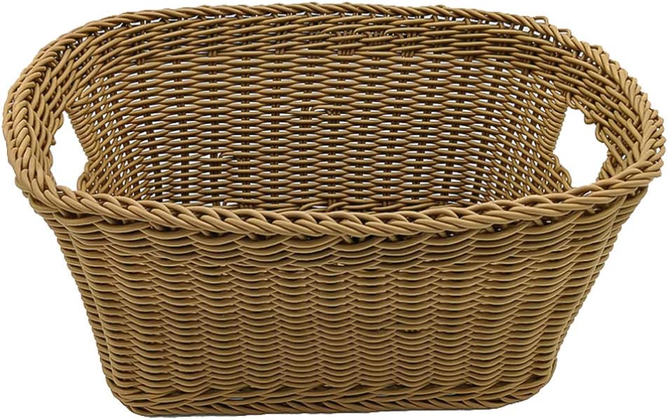 1 Rattan Storage Basket Pc Wicker Dirty Clothes Storage Basket Woven Laundry Hamper Seagrass Laundry Hamper (Coffee)