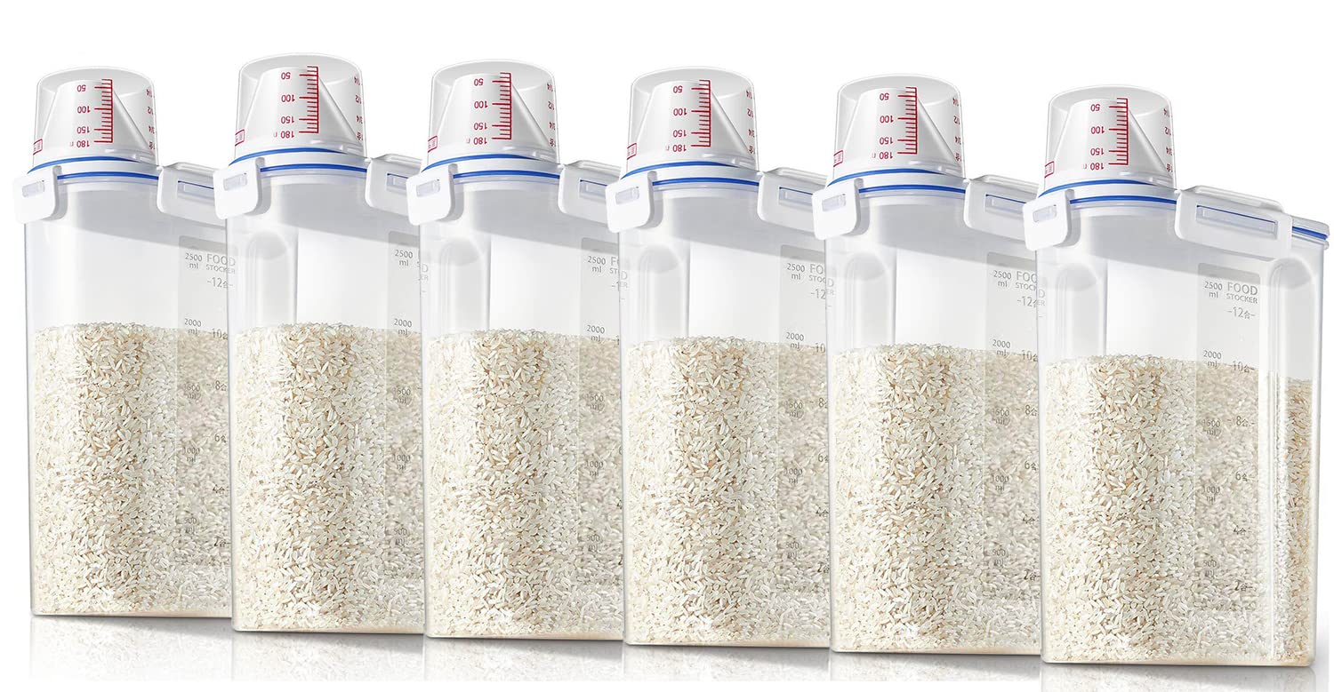 Buy Rubik Cereal Containers 2Kg Storage Capacity with Measuring Cup and