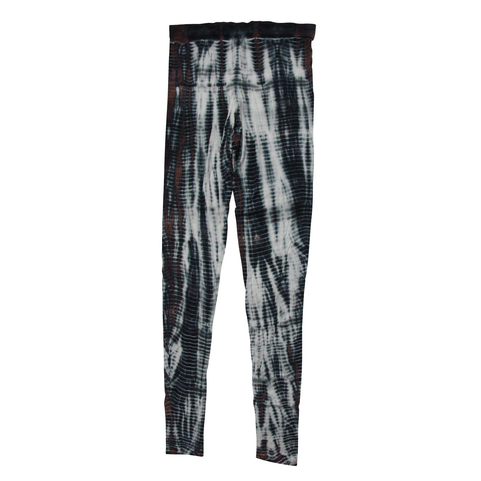 Freak Scene Leggings - Batik - Modello 08 - Nero - Bianco