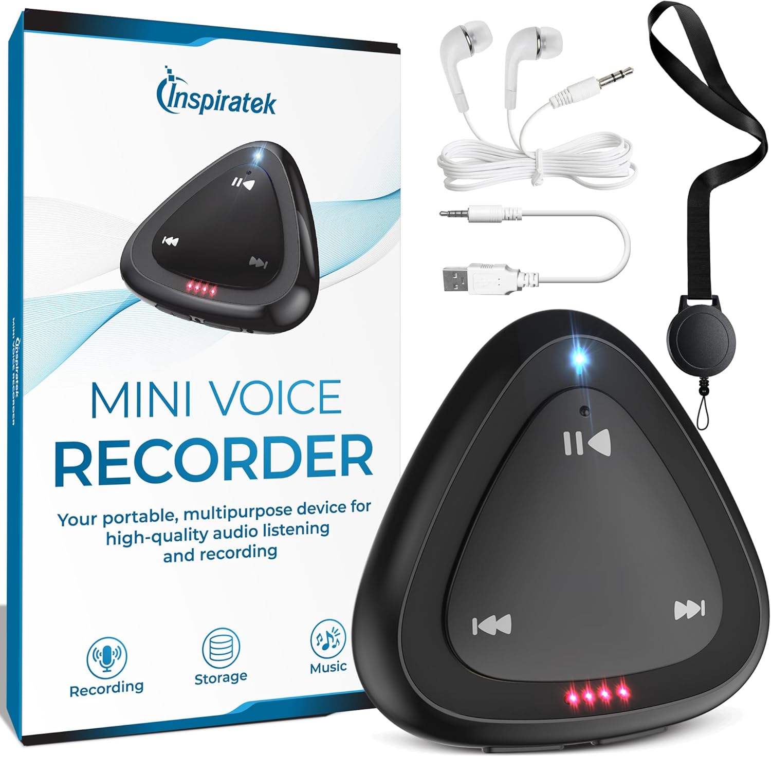 Mini Voice Recorder with Playback for Recording Meetings and Lectures, One Click Portable Professional Audio Recorder, Digital Recorder with Microphone, Store Up to 150 Hours of HQ Voice Recording Mini Voice Recorder with Playback for Recording Meetings and Lectures, One Click Portable Professional Audio Recorder, Digital Recorder with Microphone, Store Up to 150 Hours of HQ Voice Recording
