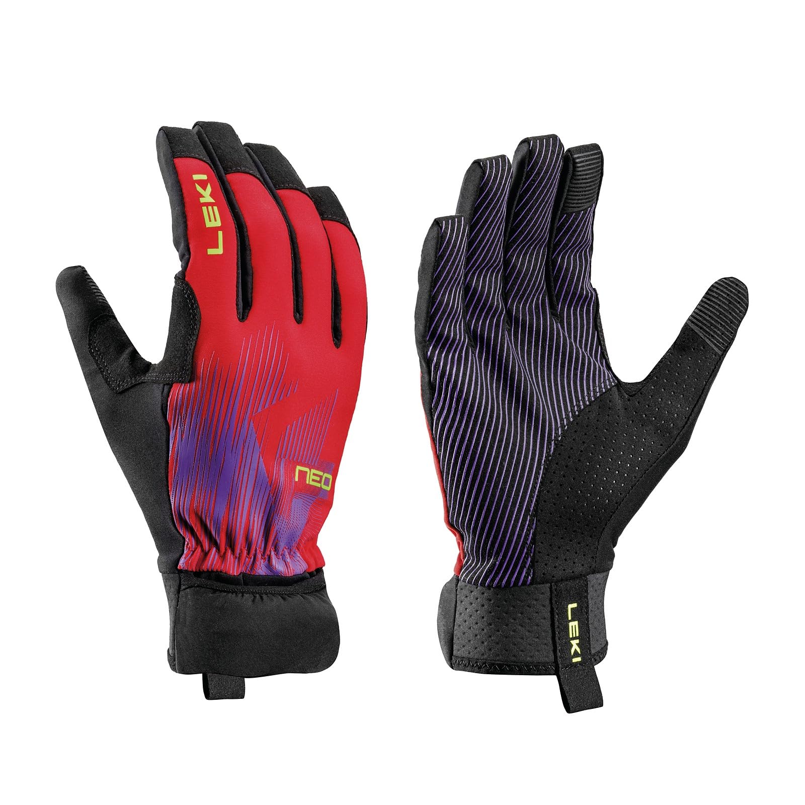 Leki Neotrail Storm Guanti da Trailrunning Uomo & Donna | sopraguanto integrato per pioggia | taglia 6.0-11.0 | guanti da running e corsa traspiranti