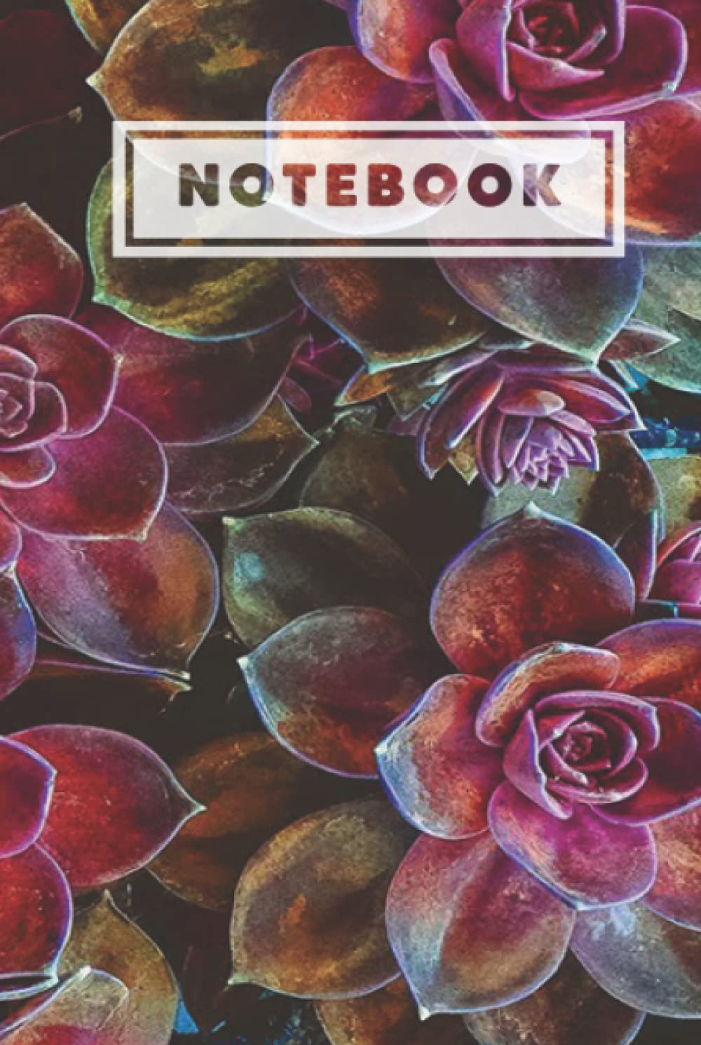 Carnet de composition succulentes rose vif 120 pages lignées reliure rigide durable 15x23 cm - 3