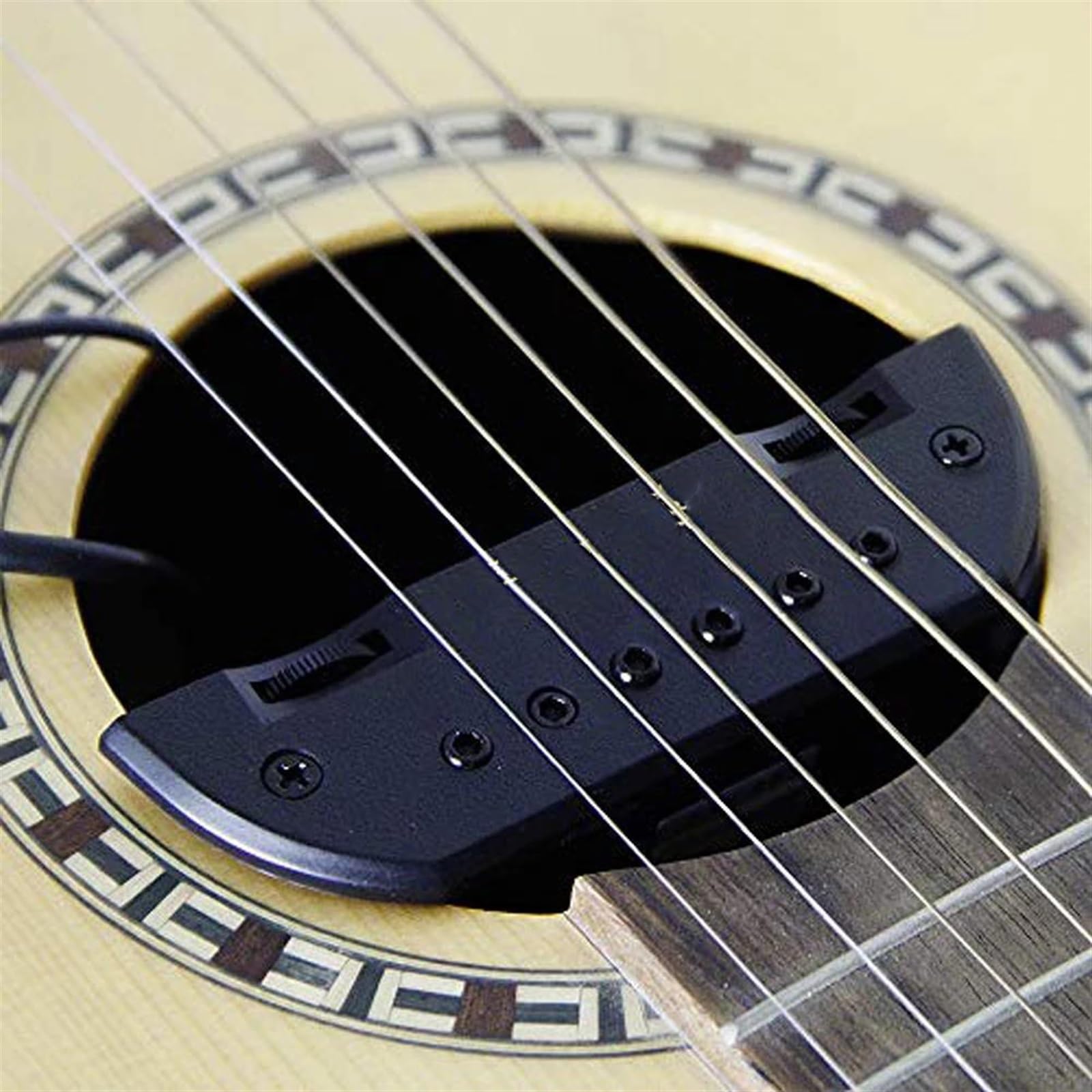 Guitar Pickup Acoustic Guitar Pickup Mid-range Soft Tone Suit For 94-105mm Sound-hole Guitar Dual-coil Magnetic Pickup