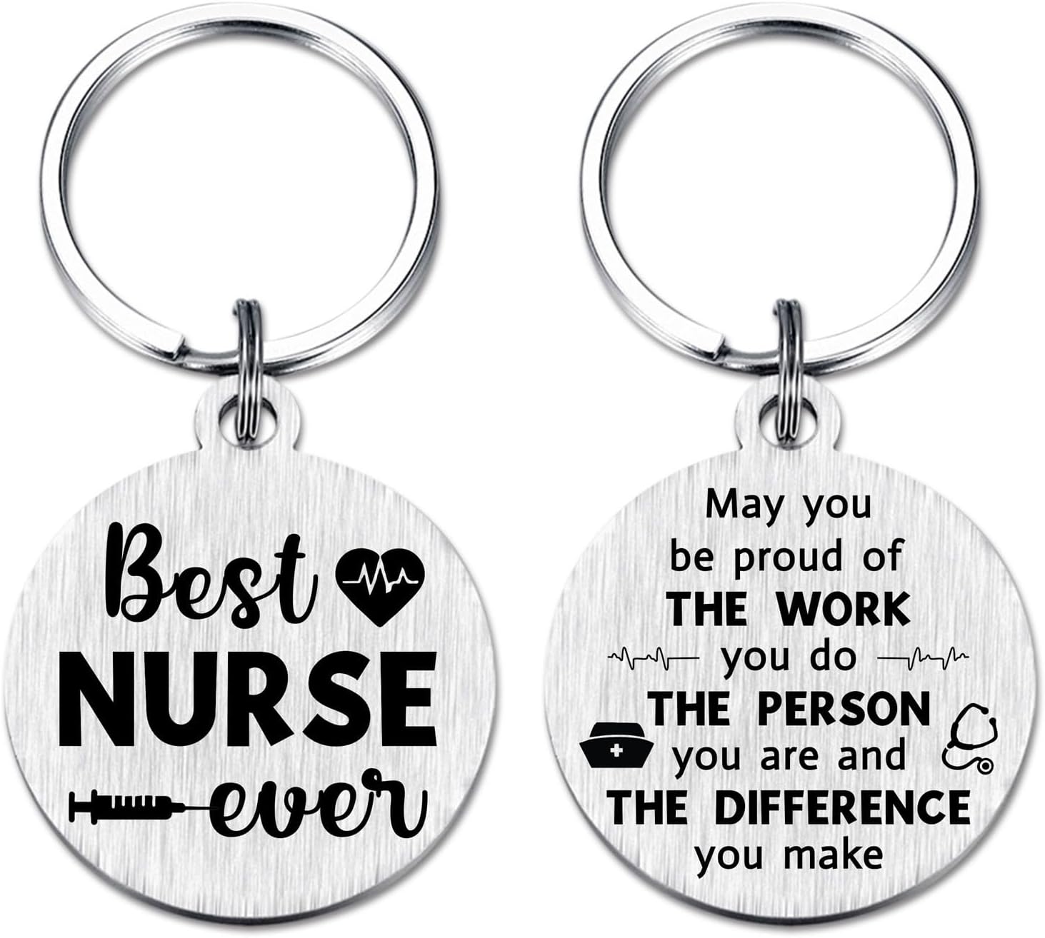 Nurse Gifts for Male Female - Best Nurse Ever Keychain - Birthday Graduation Gifts for Nurses Nursing practitioner Medical Student