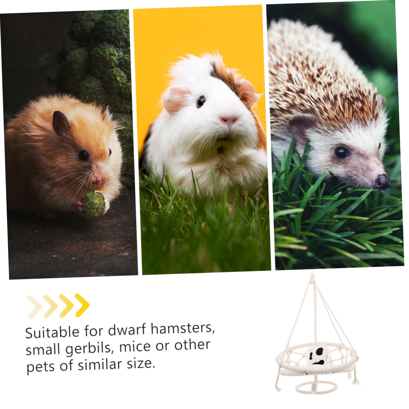 Hamster Hängematte aus Atmungsaktivem Baumwollstoff Stabiles Kleines Haustierbett für Meerschweinchen Ratten Chinchillas Komfortables Schlafnest für Zwerghamster und Reptilien