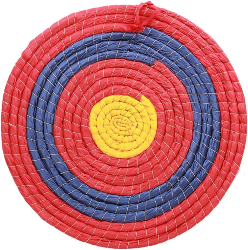 Totority 50cm Round Straw Archery Target for Outdoor Practice 2cm Thick Durable Shooting Accessory for Training Backyard Games