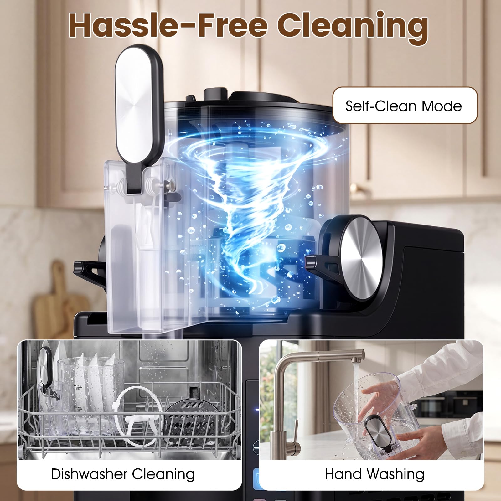 FANTASK Máquina de granizado 1,5 L | Slusheis - Máquina de helado con LED táctil, 4 modos, autolimpieza, para granizados, helados y cócteles