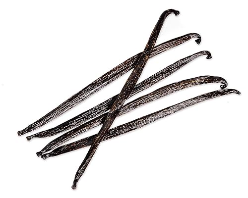 Miniatura 5 de Slofoodgroup Vainilla tahitiana de grado A, 10 cápsulas gourmet de vainilla tahitiana de Ecuador, Vanila X Tahitensis para hornear, pegar y extraer