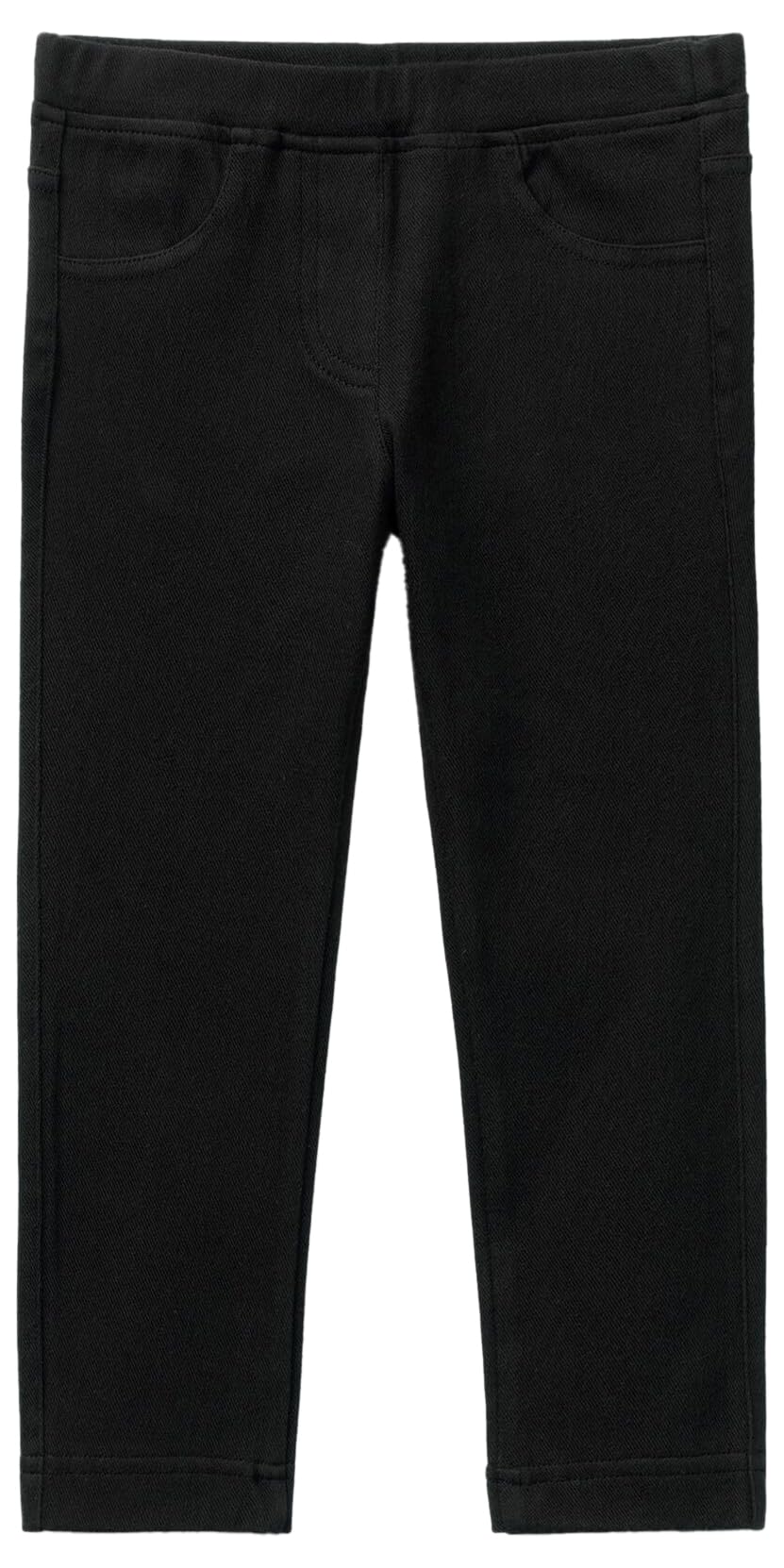 Arka Cebi Logo İşlemeli Beli Lastikli Dar Kesim Pantolon Pantolon Kız çocuk