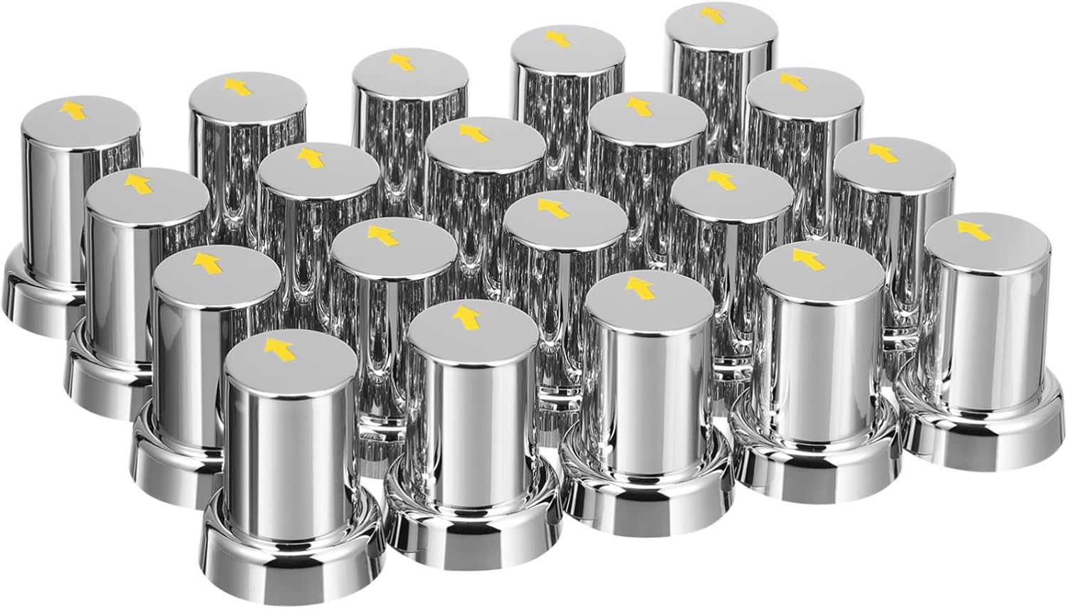 PRETYZOOM 20pcs Lug Nut Covers Caps for Trucks Trailers and Wheel Nut Protectors Easy Installation and Road Damage