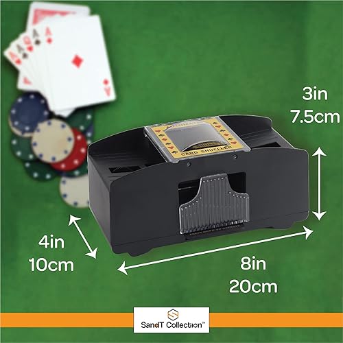 Miniatura 6 de SandT Collection Barajador de tarjetas 2 cubierta con pilas automático distribuidor