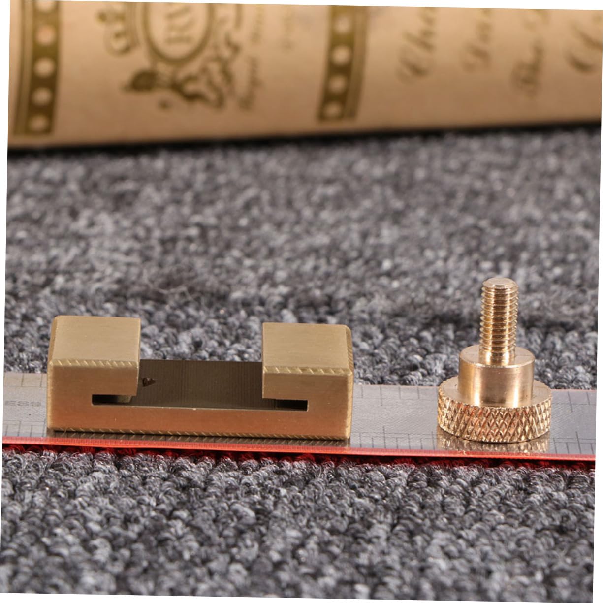 Hemobllo 3sets Righello Per Falegnameria Con Blocco Di Posizionamento Strumento Di Misura Manuale Per Linee Di Taglio Compatibile Con Steel Ruler Facile Da Usare