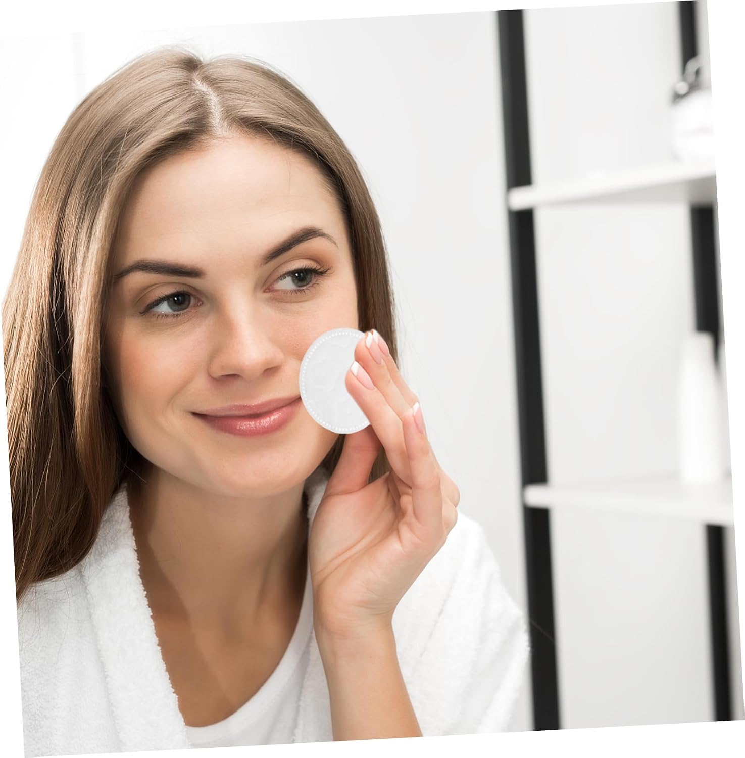 Cotton Pads for Makeup Removal Thick White Cotton Rounds