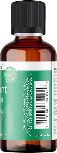 Miniatura 9 de Aceite esencial de menta verde Viva Doria, 100% puro, aceite esencial natural, variedad Mentha Spicata, sin diluir, para aromaterapia Grado