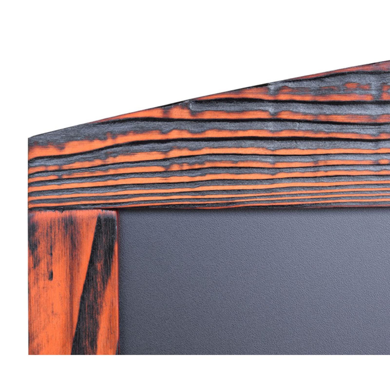 Letrero De Pizarra Caballete De Pizarra De Pie, Tablero De Tiza Enmarcado De Madera Marrón Rústico para Exhibición Promocional Comercial, Menú De Restaurante, Boda, Escuela