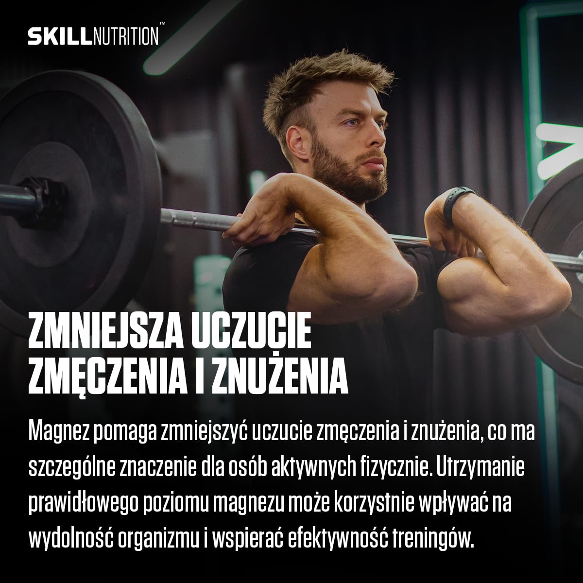 SKILL Nutrition Magtein® Magnez L-Treonian | 180 kapsułek | Klinicznie przebadana, wysoko biodostępna formuła | Wspiera koncentrację, pamięć i funkcje poznawcze | Mięśnie i elektrolity | Wegański