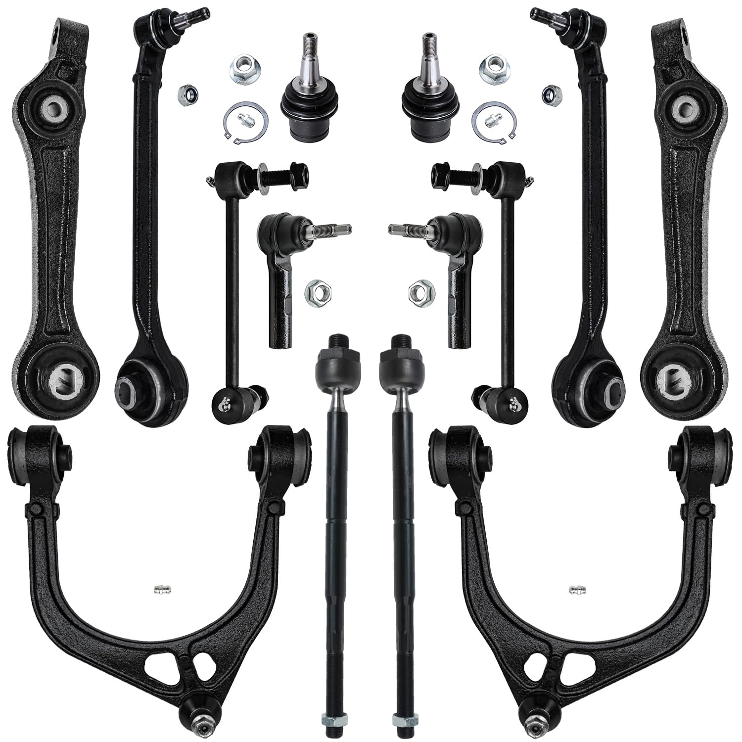 Detroit Axle - Front 14pc Suspension Kit for Chrysler 300 Dodge Challenger