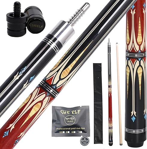 Miniatura 9 de Billairds taco de billar, palo de billar de 58 pulgadas, palo de billar de arce, palos de mesa de billar de 19.5 oz/20 onzas