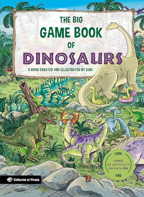 Portada de The Big Game Book of Dinosaurs - Libros para niños en inglés