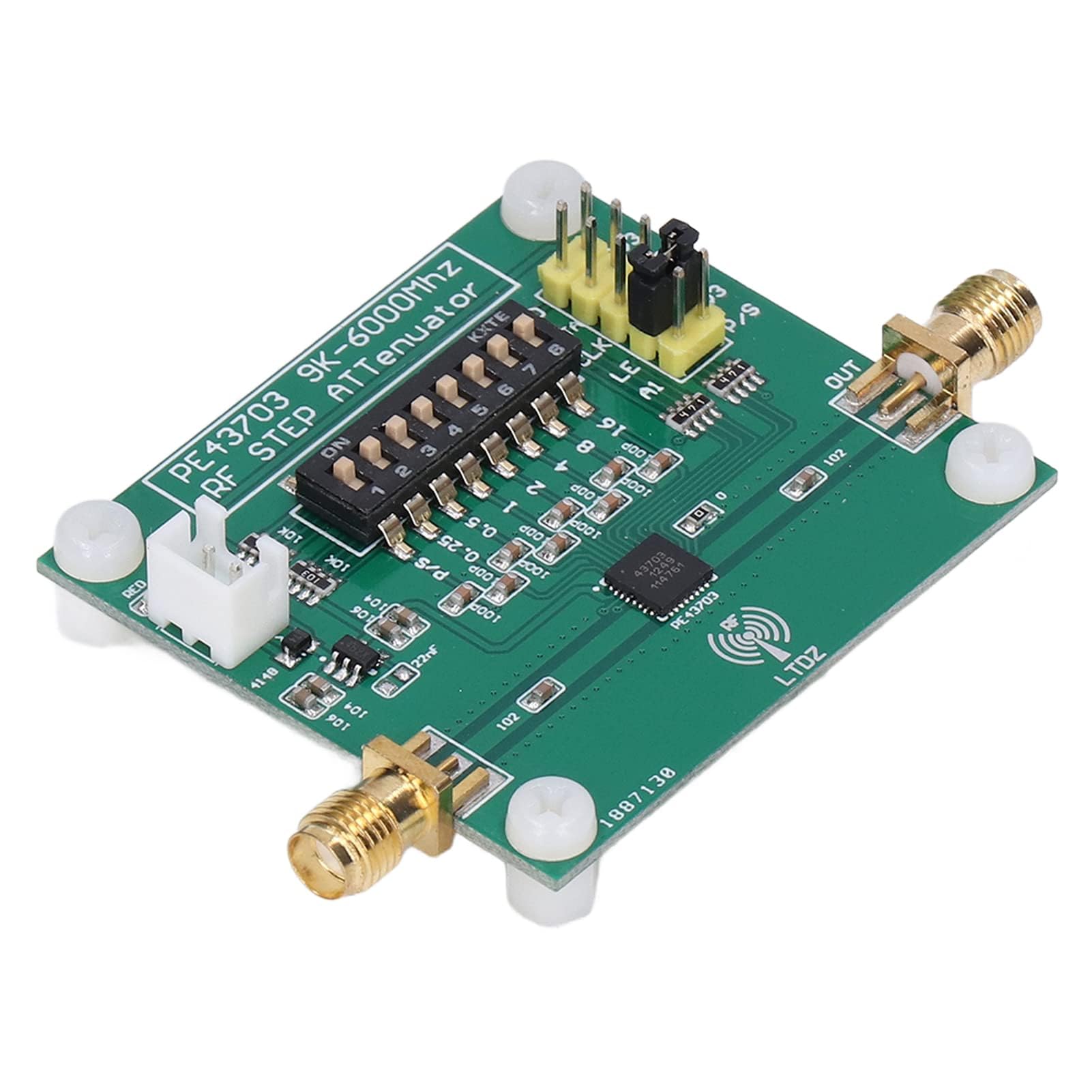 Modulo Attenuatore RF Digitale 9K‑4GHz Larghezza di Banda 0,25dB a 31,75dB Scheda Attenuatore Guadagno Filtro PCB Accessorio con 3 Cavi di Collegamento