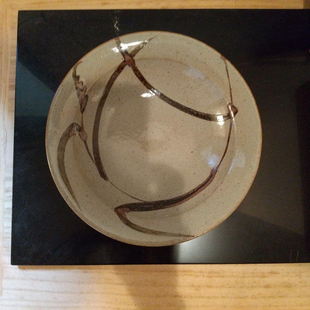 唐津焼 菓子器菓子鉢□三玄窯 絵唐津 菓子皿 菓子器 飾り