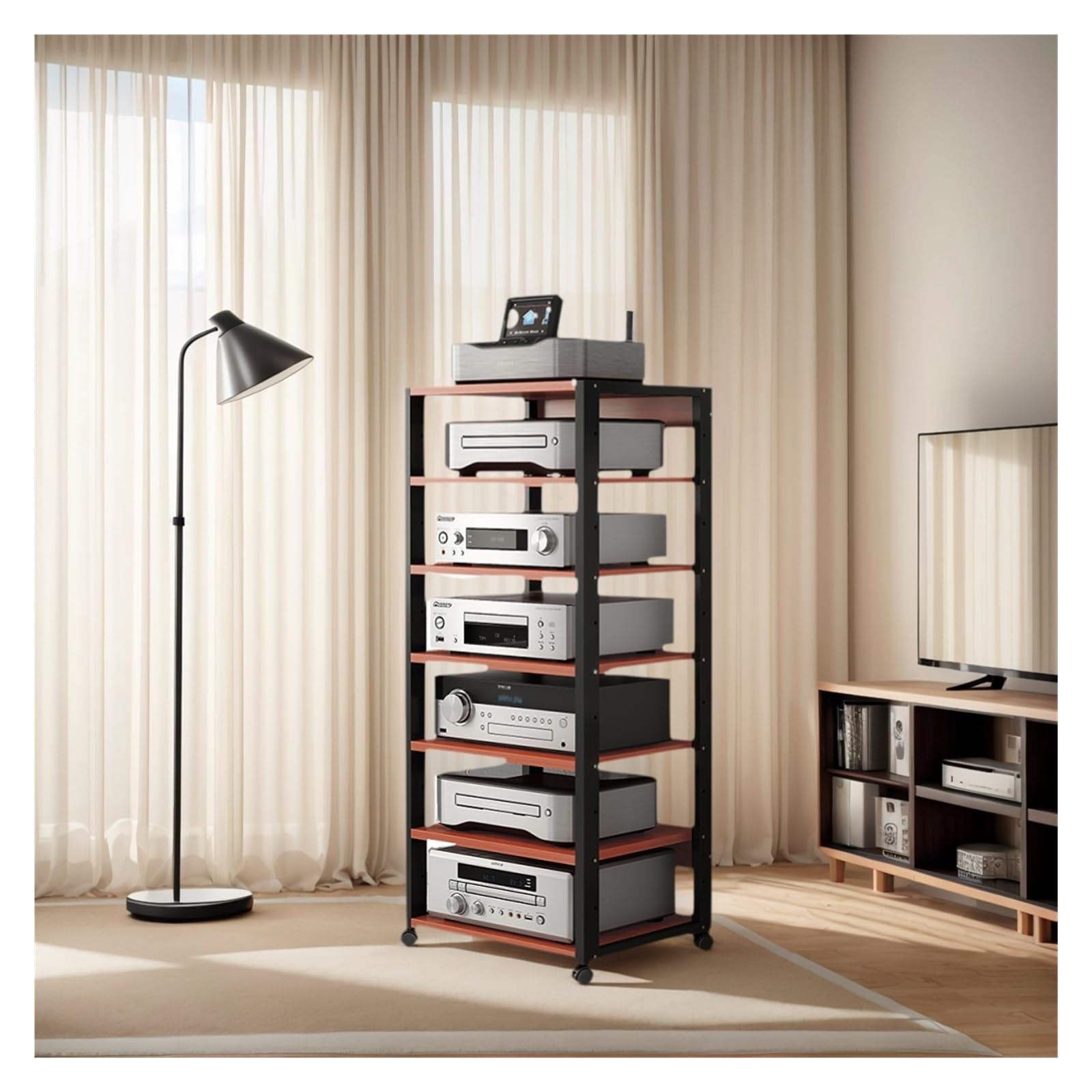Support d'amplificateur HiFi pour intégrer votre platine vinyle dans votre home cinéma
