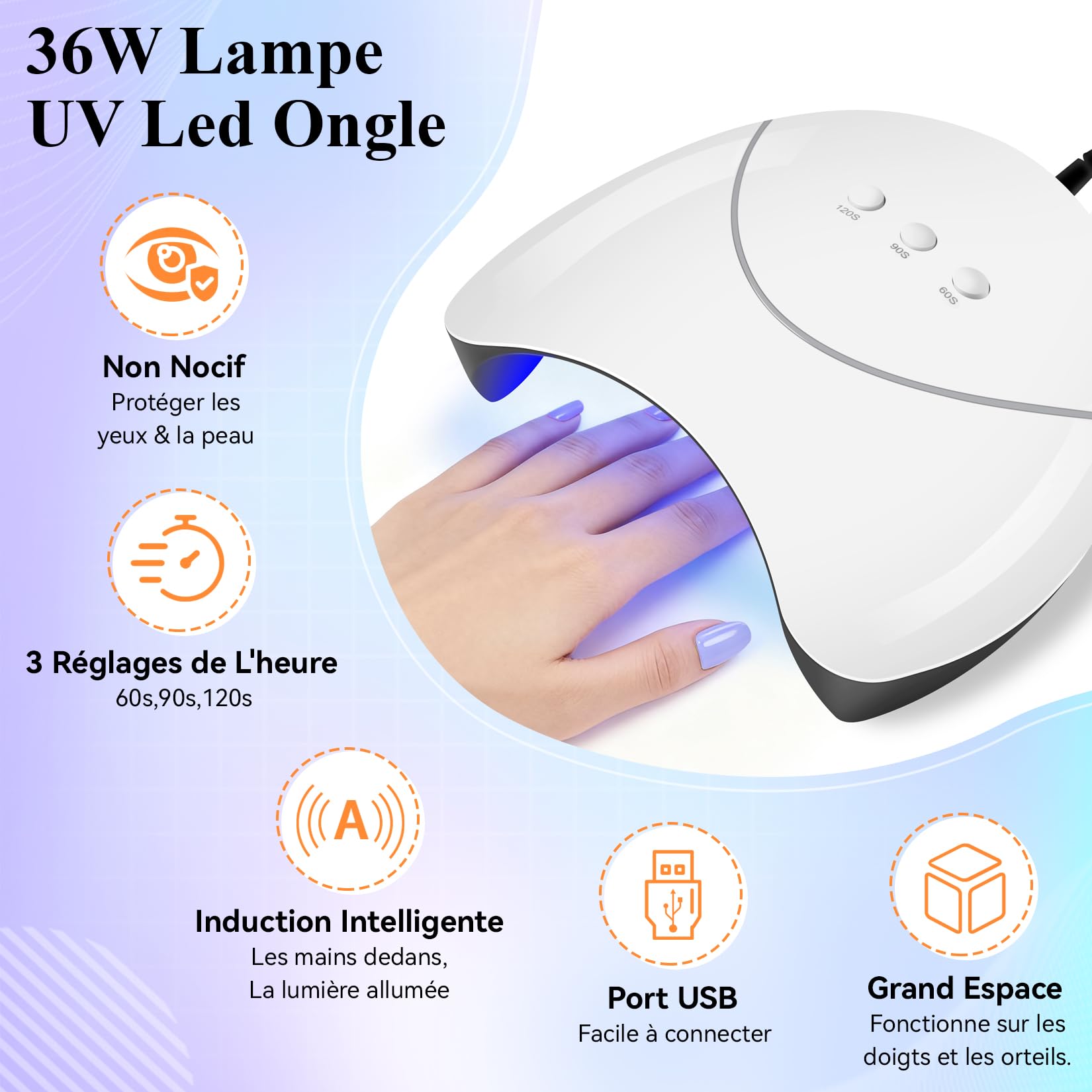 VANREESA 20 Colours Kit Vernis Semi Permanent, Kit Ongle Gel UV Complet avec Base Top Mat Pailleté Coat et Lampe LED 36W U V et Outils de Manucure, Set Manucure pour Débutants
